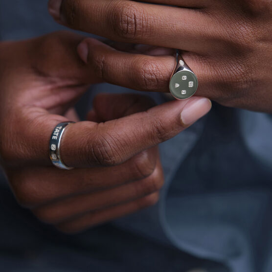 Tate silver signet ring